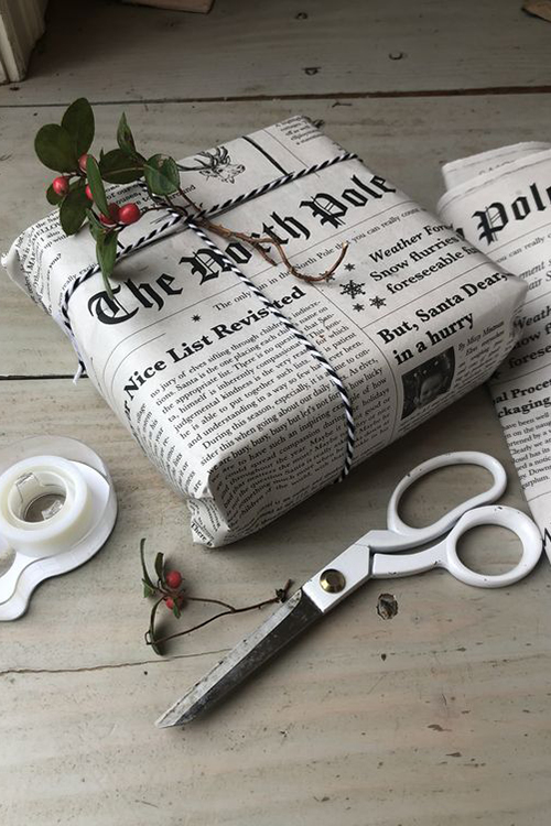 Newspaper wrapping