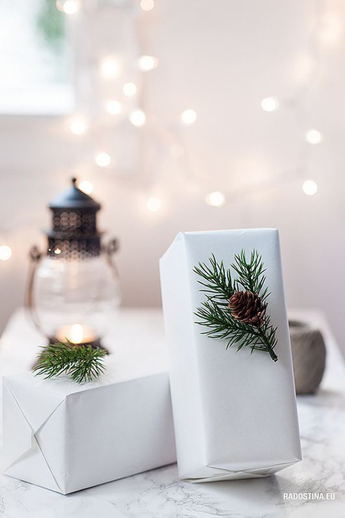 White wrapping paper