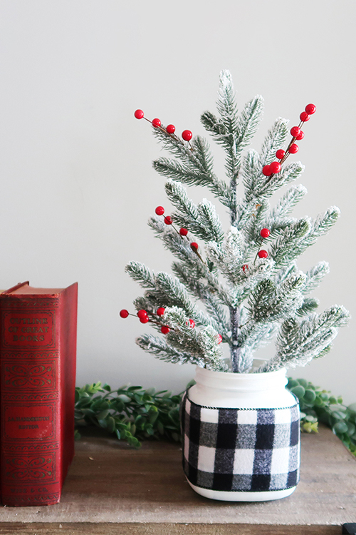 Christmas mason jar ideas: Christmas Tree