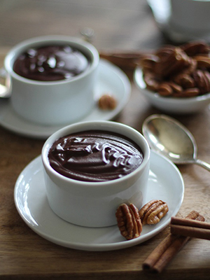 Dark Chocolate Beet Pots de Crème