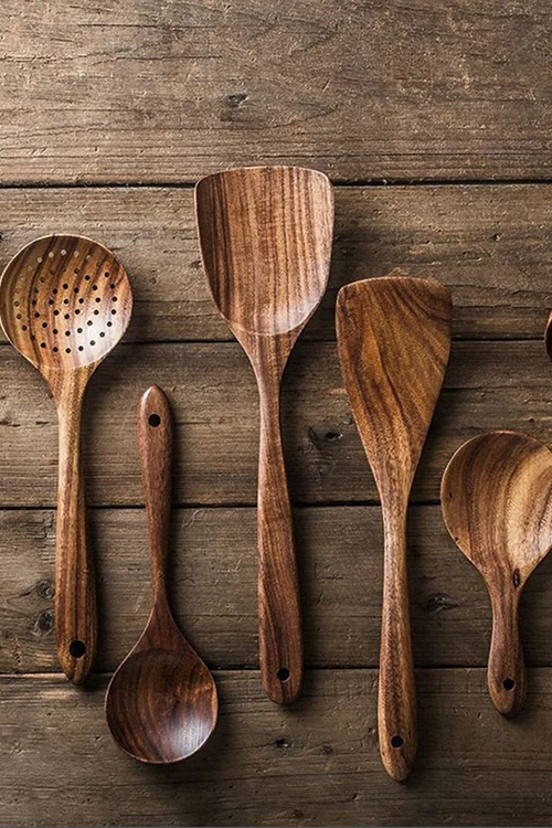 First apartment kitchen essentials: Wooden Spoons