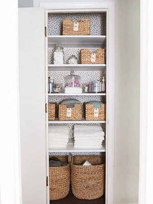 Adding extra shelves: Inside closets