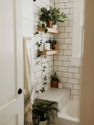Adding extra shelves: Bathroom