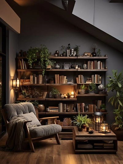 Cozy Moody Living Room