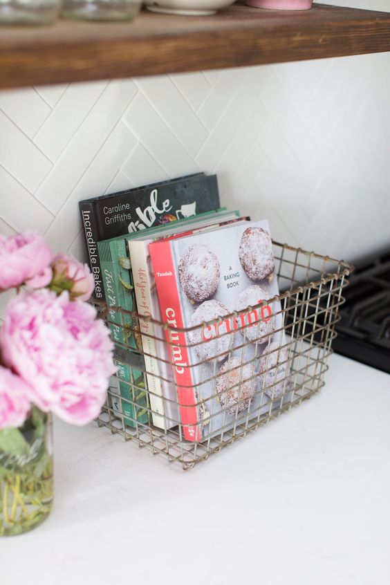 Declutter Your Kitchen: Cookbook Storage