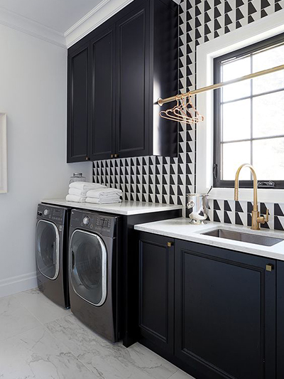 Dark And Moody Laundry Room Inspiration